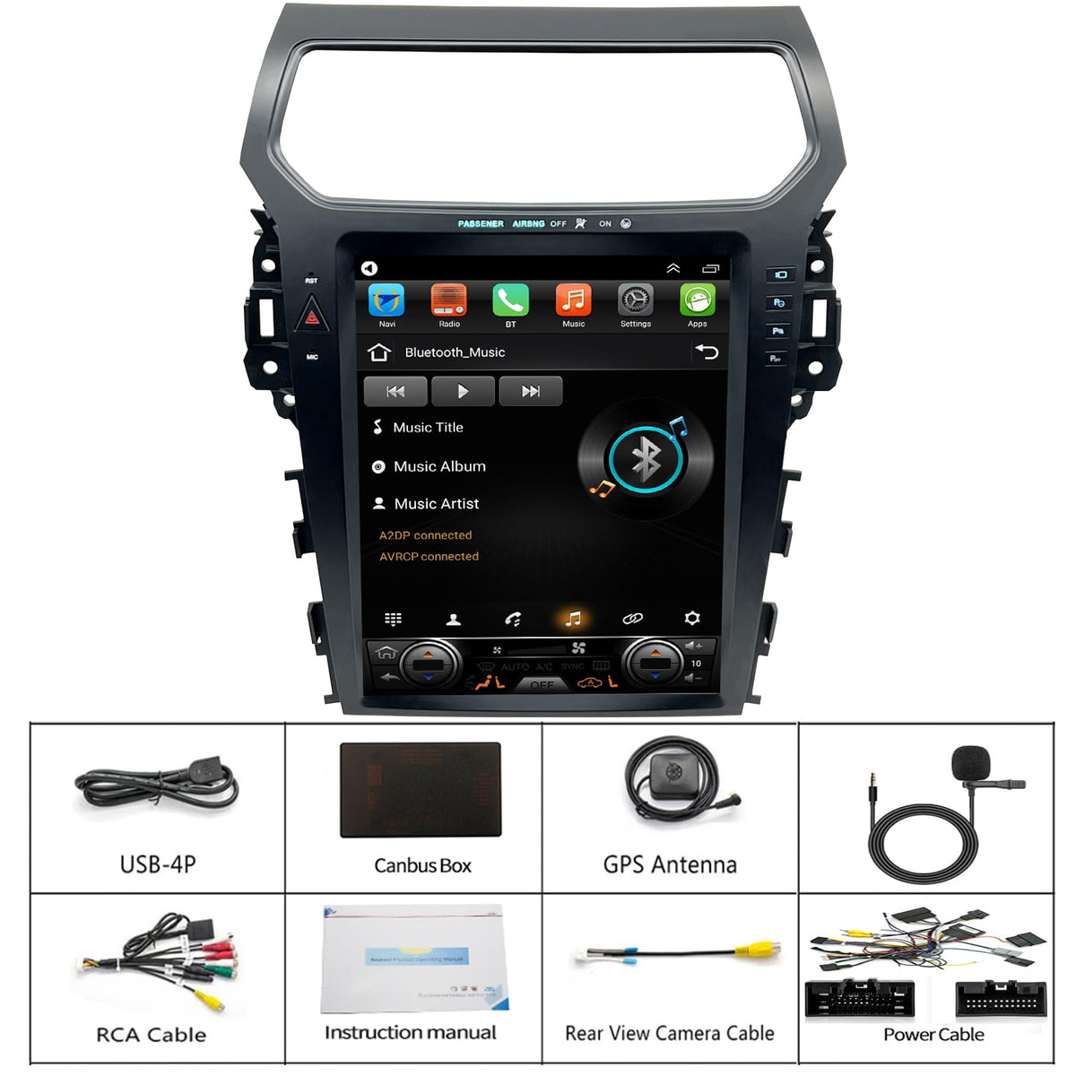 TopDisplay wireless CarPlay and Android Auto for easy smartphone mirroring.