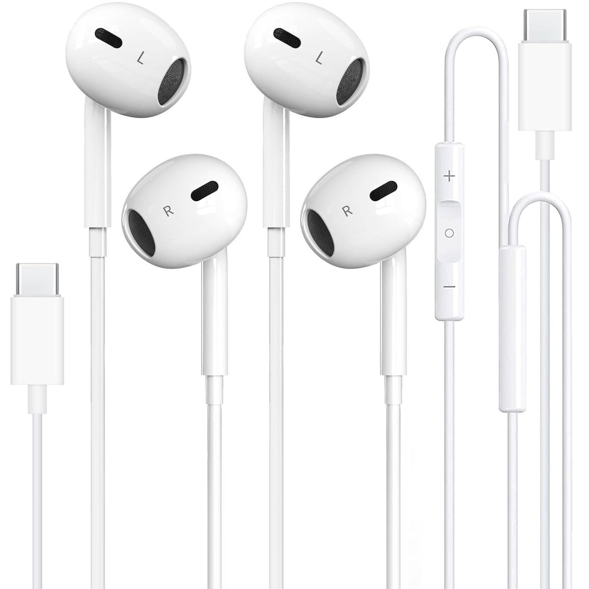 Toperson USB-C wired headphones pair with compact design for daily listening