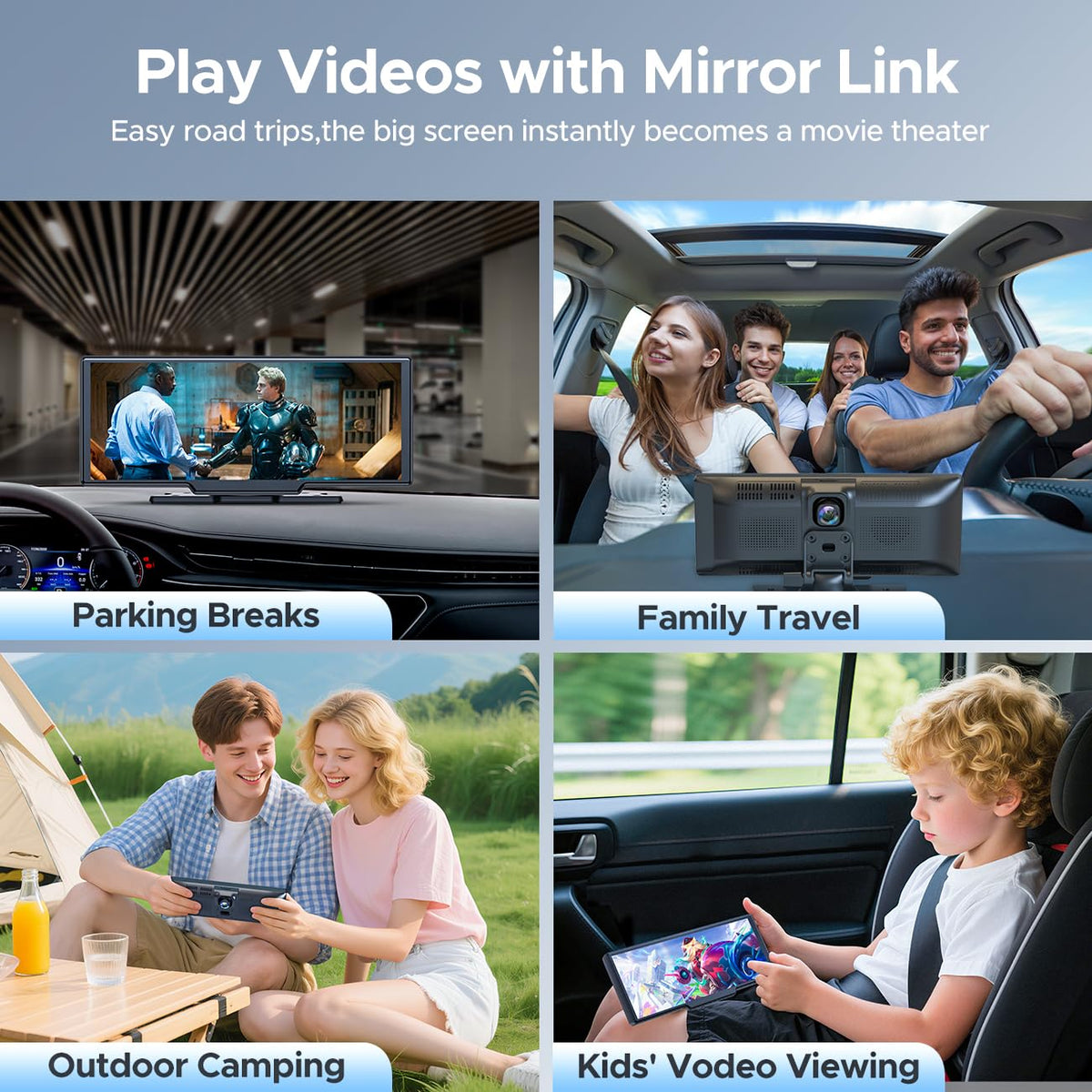 Topexplore mirror-link enables AirPlay and Android Cast mirroring.