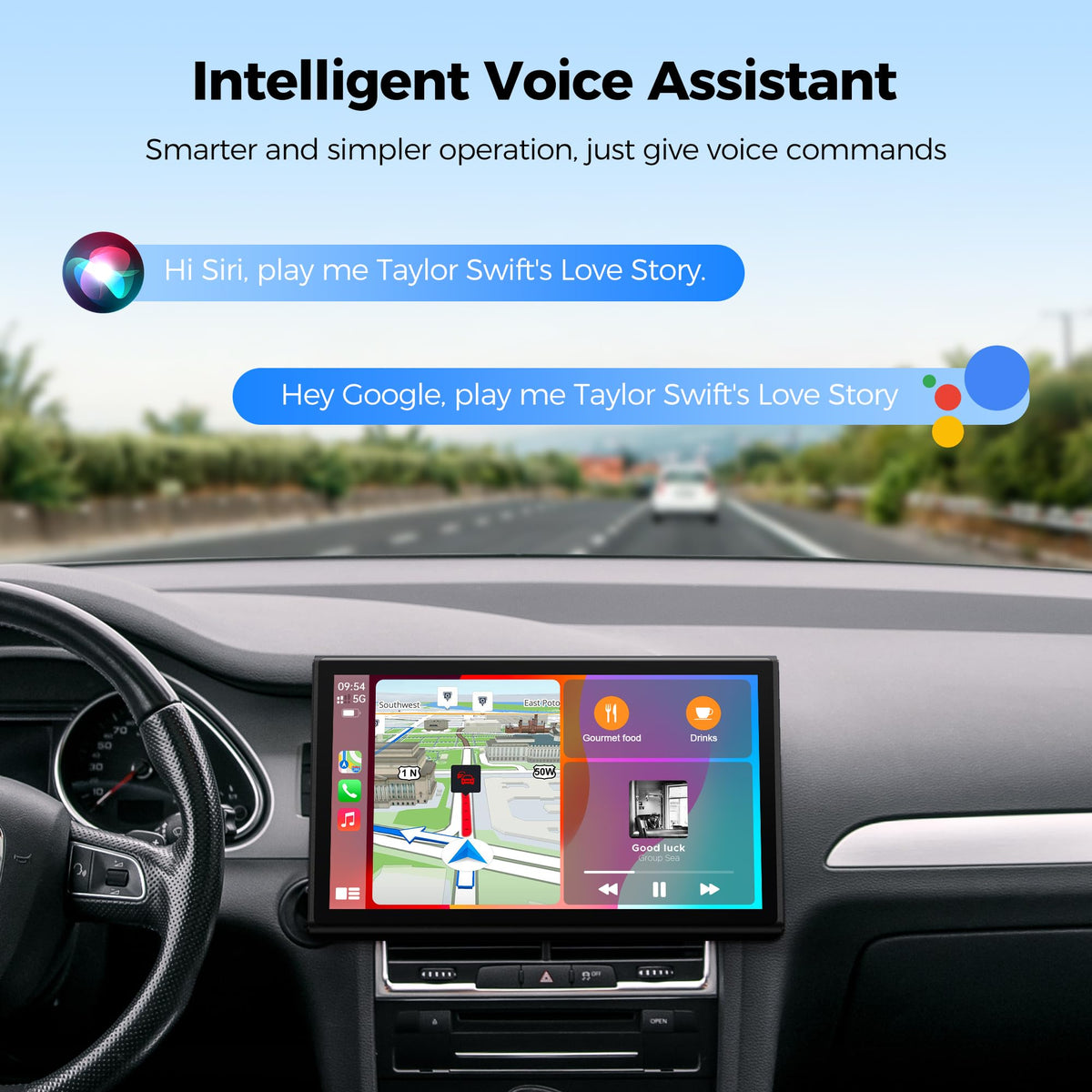 Topexplore wireless setup allows hands-free control with Siri or Google Assistant.