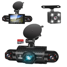 TopGoose 360 dash cam front view for detailed road footage