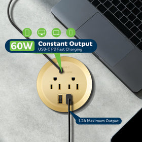 TOPGREENER side profile showing compact depth for shallow desktops