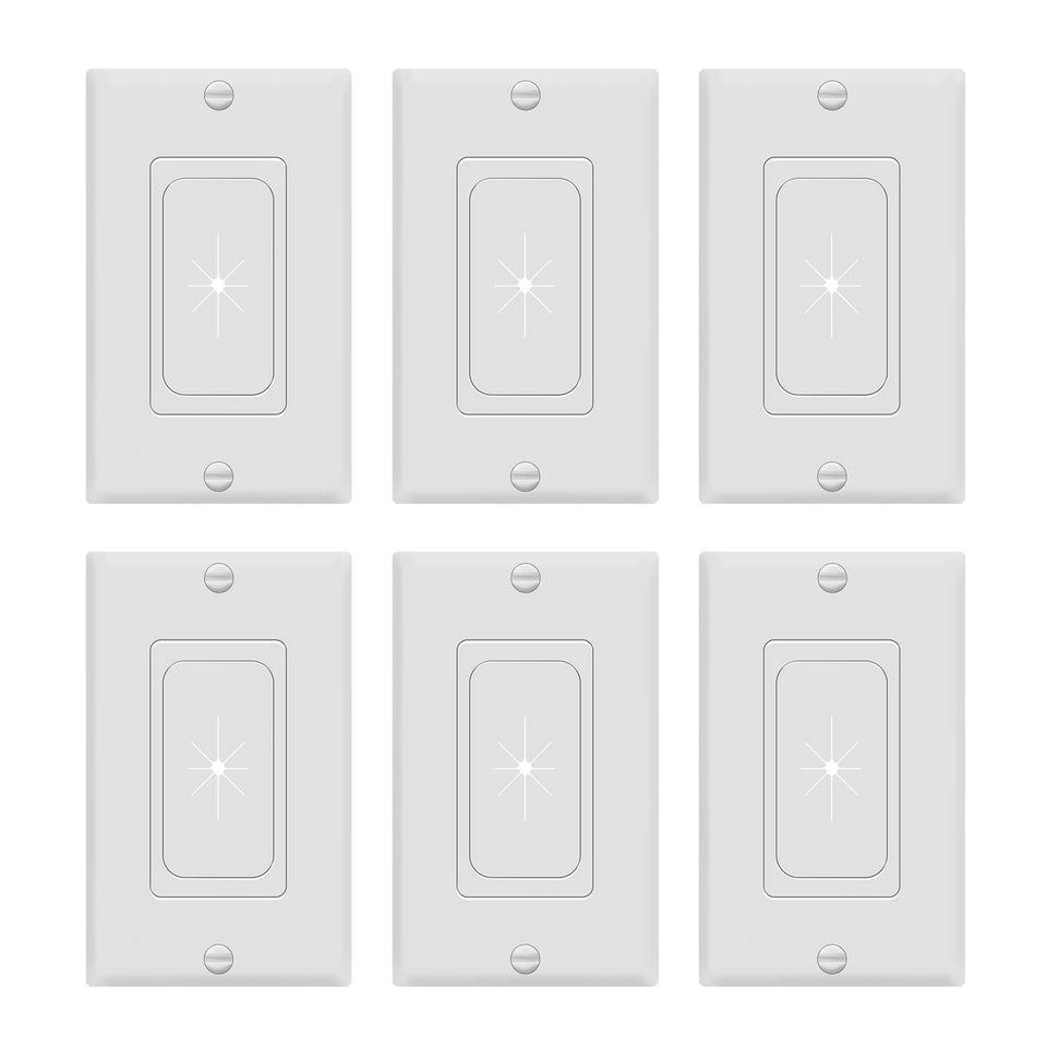 TOPGREENER TG8901-6PCS wall grommet insert enables clean cable routing through walls.