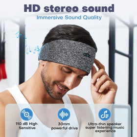 TOPIEI sleep headphones detachable speakers simplify cleaning and washing