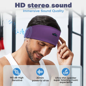TOPIEI sleep headband detachable speaker feature for easy cleaning