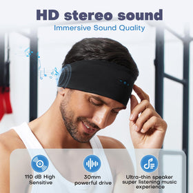 Ultra-thin 0.2 inch speakers ensure comfortable side-sleeping wear