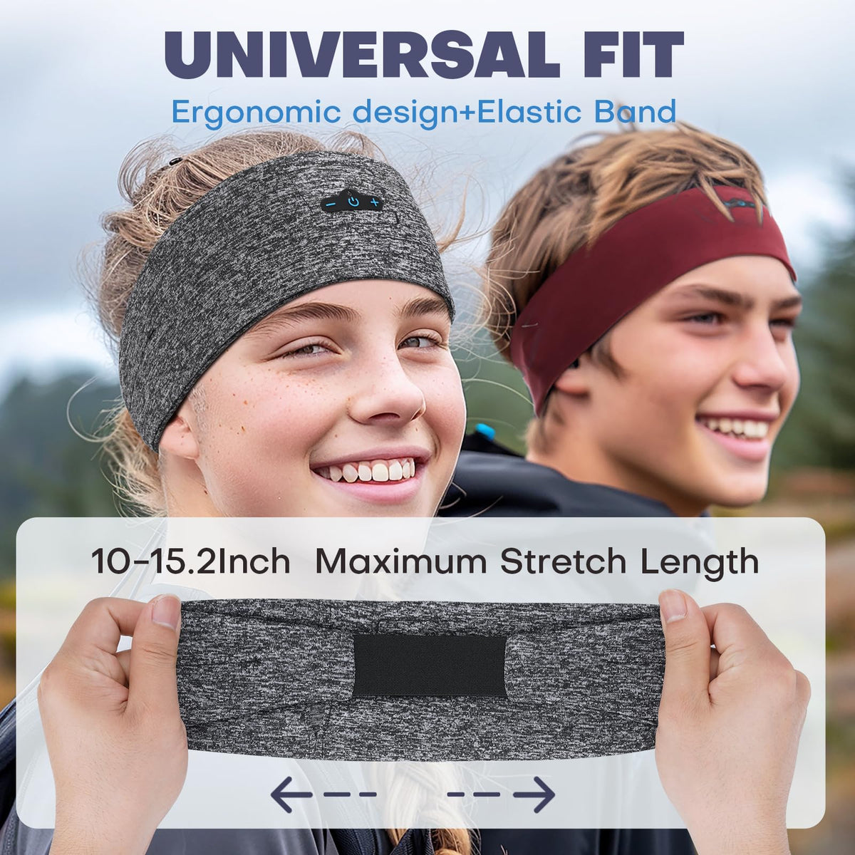 TOPIEI Sleep Headphones washable headband for easy care after workouts