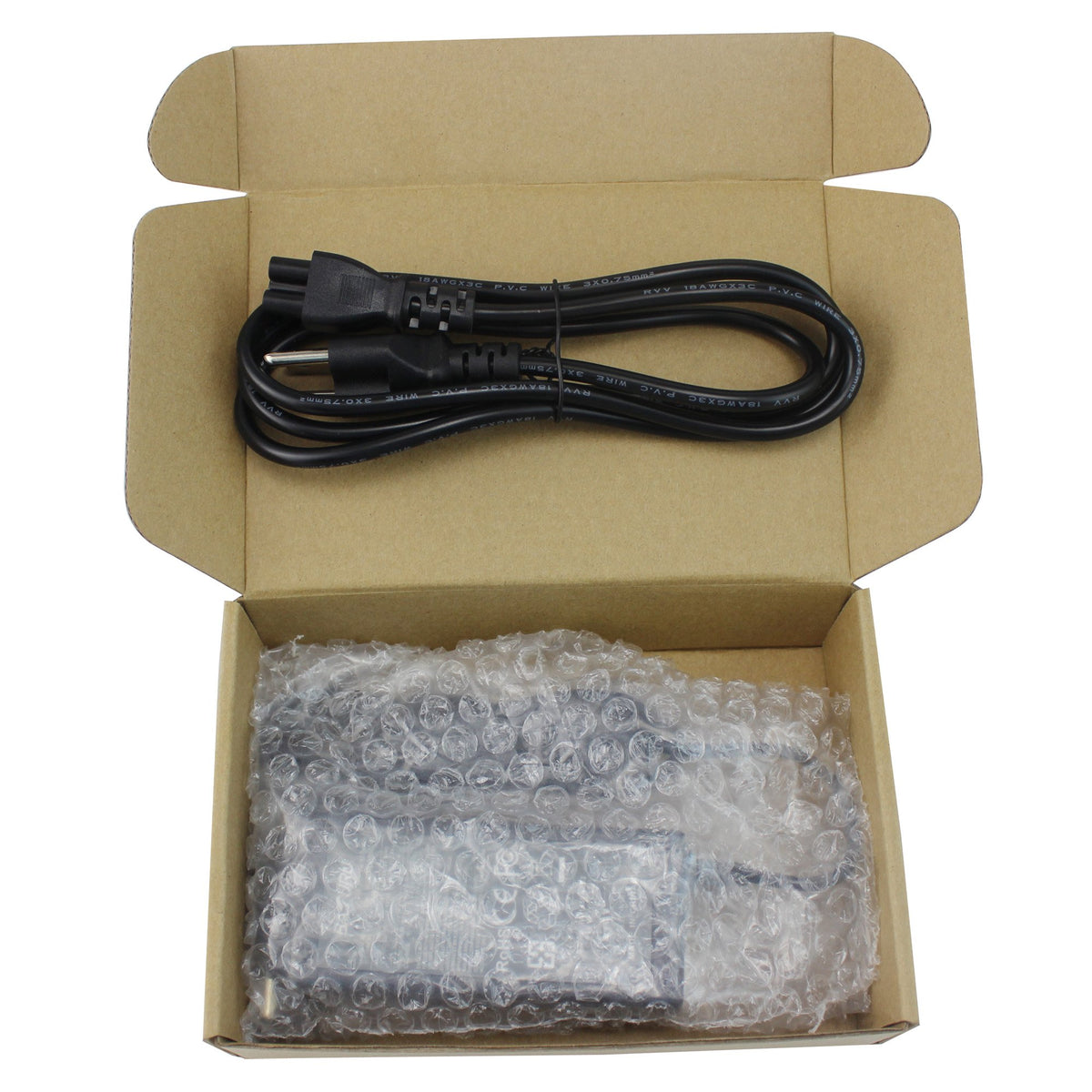 TOPKAIYUEN adapter angle showing vents and cord connection for safety and durability