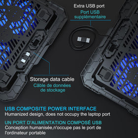 TopMate C302 lightweight at 1.09 lb for portable cooling