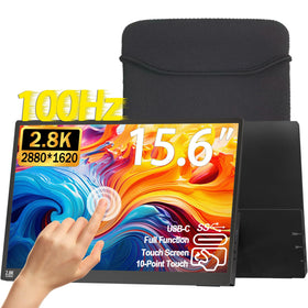 Topmonitor 15.6-inch front view with 2.5K touchscreen for portable productivity.
