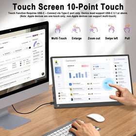 Topmonitor IPS matte surface reduces reflections for comfortable long sessions.