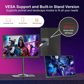 Topmonitor mini HDMI port broadens device compatibility for various sources.