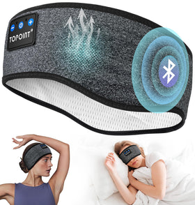 TOPOINT Sleep Headband with Bluetooth 5.4 connection for wireless audio on the go