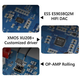 TOPPING D10s LED indicators clearly show current PCM or DSD status