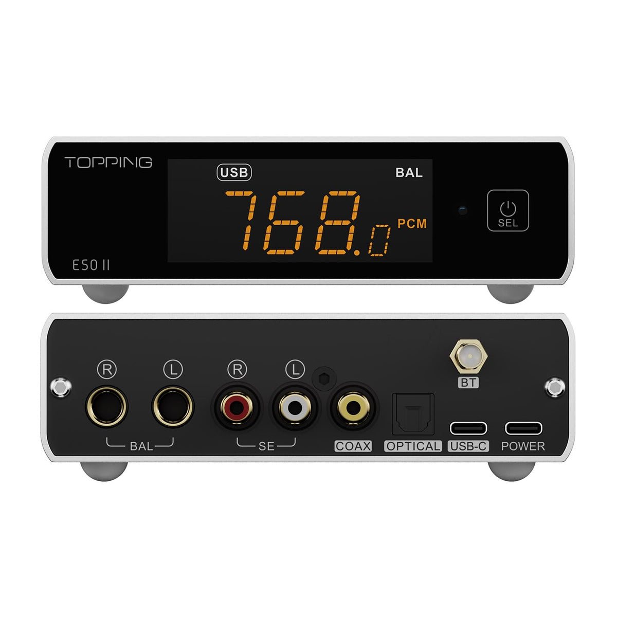 TOPPING E50 II AK4497S Velvet Sound DAC chip delivering detailed natural timbre