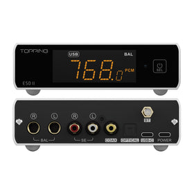 TOPPING E50 II AK4497S Velvet Sound DAC chip delivering detailed natural timbre
