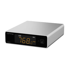 TOPPING E50 II front panel with sleek controls for precise listening