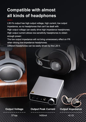 TOPPING L30II NFCA compact desk setup in a modern workstation.