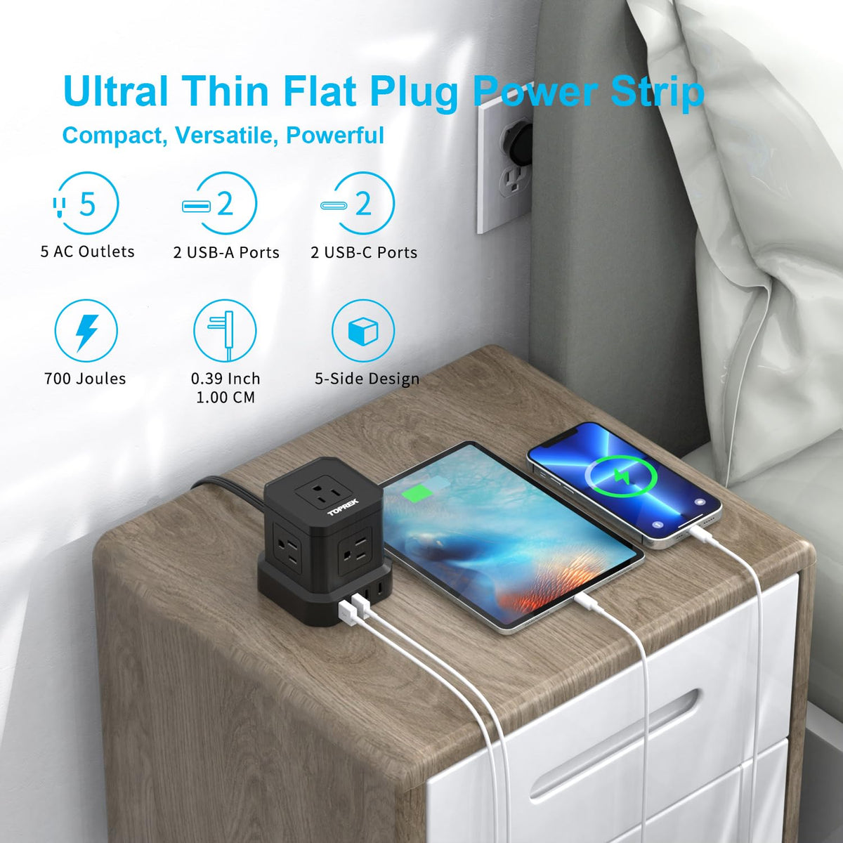 TOPREK ideal for dorms and offices, reducing clutter.