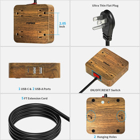 Toprek cord wrap helps tidy extra cord after setup.