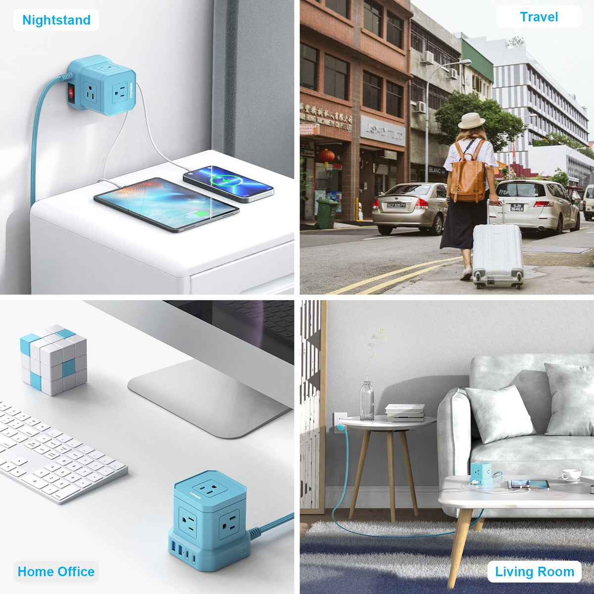 Toprek smart IC charging detects devices for optimal speed.