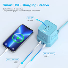 Toprek unit features USB-C ports for fast charging on the go.