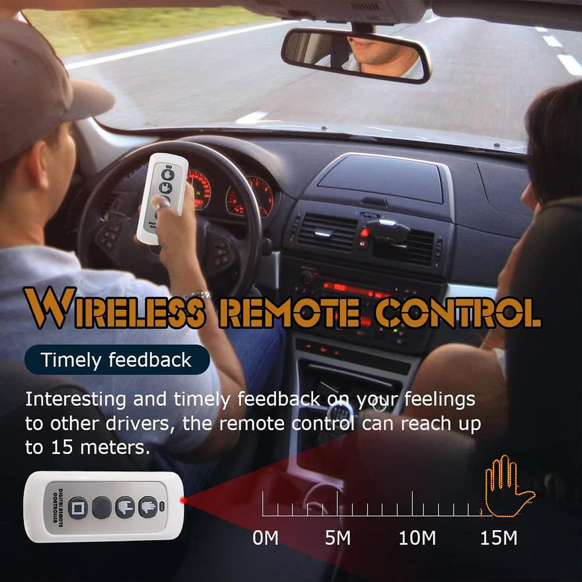 TOPROAD FGL-240Z three gesture modes displayed for signaling