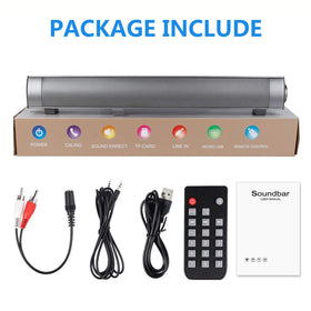 TOPROAD sound bar Bluetooth setup showing wireless connection