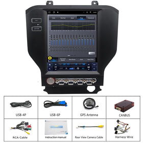 TopDisplay Mustang factory camera compatibility for familiar backup view.
