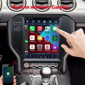 TopDisplay Mustang navigation and 4K video capable touchscreen for clearer routes.