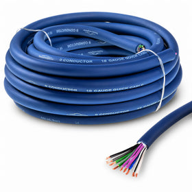 TOPSTRONGGEAR 20ft 9-conductor cable with color-coded wires for multi-channel setups