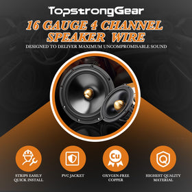 TOPSTRONGGEAR exposed conductor ends showing 100% OFC for better conductivity