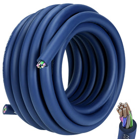 TOPSTRONGGEAR front view of 20ft cable showing tidy jacket and length benefit