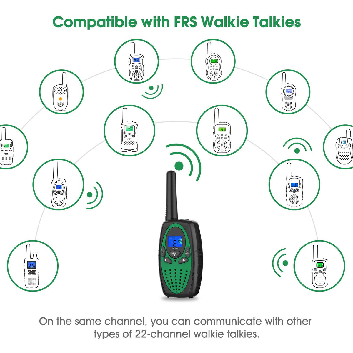 Topsung M880 compact size supports hands-free use during outdoor activities.