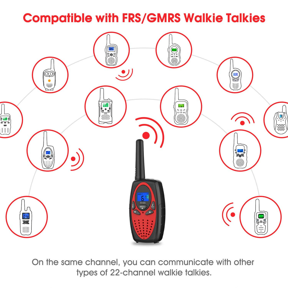 Topsung M880 VOX hands-free mode for active use.