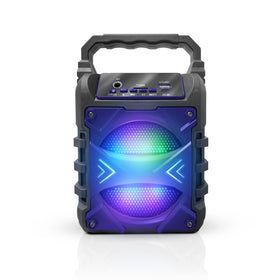 Top Tech Jet-4 front view shows 400W power for bold outdoor parties.