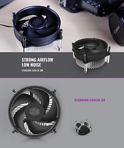 Toptekits Cooler Master i30 side profile demonstrating slim 55mm height for tight cases