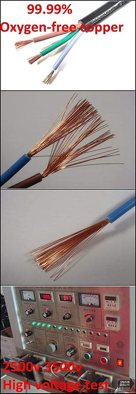 Includes one NEMA5-15P to 3x C13 splitter cord.