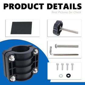 Zero degree mount shown for ice fishing setup and stability