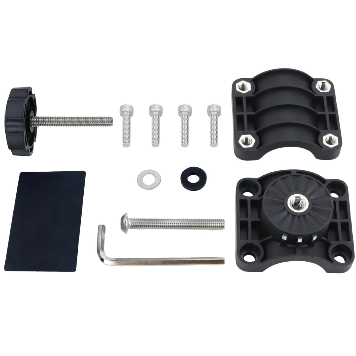 TOPVOP Auto LVS34 0-degree pole mount secures LiveScope Plus on ice fishing