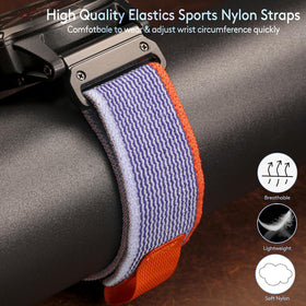 Torbollo Trail Loop compatible with 20mm and 22mm Garmin straps.
