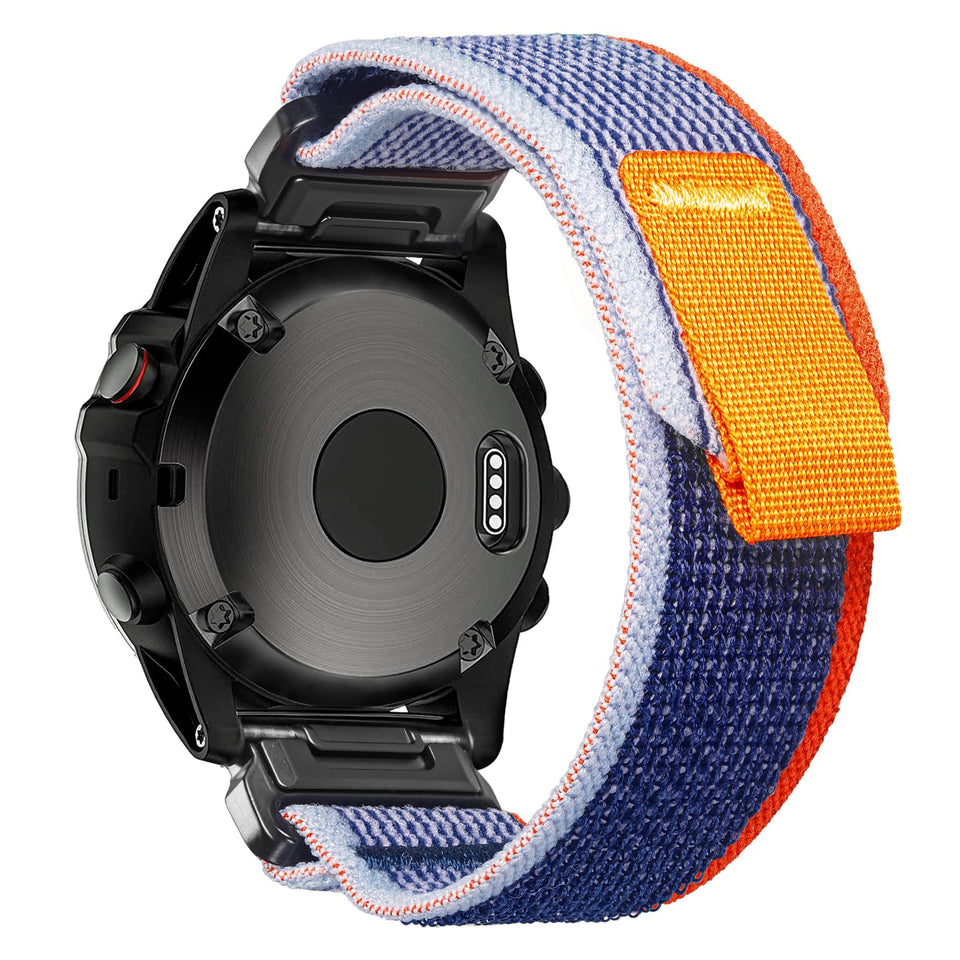 Torbollo Trail Loop nylon band with Garmin compatibility for secure wear.