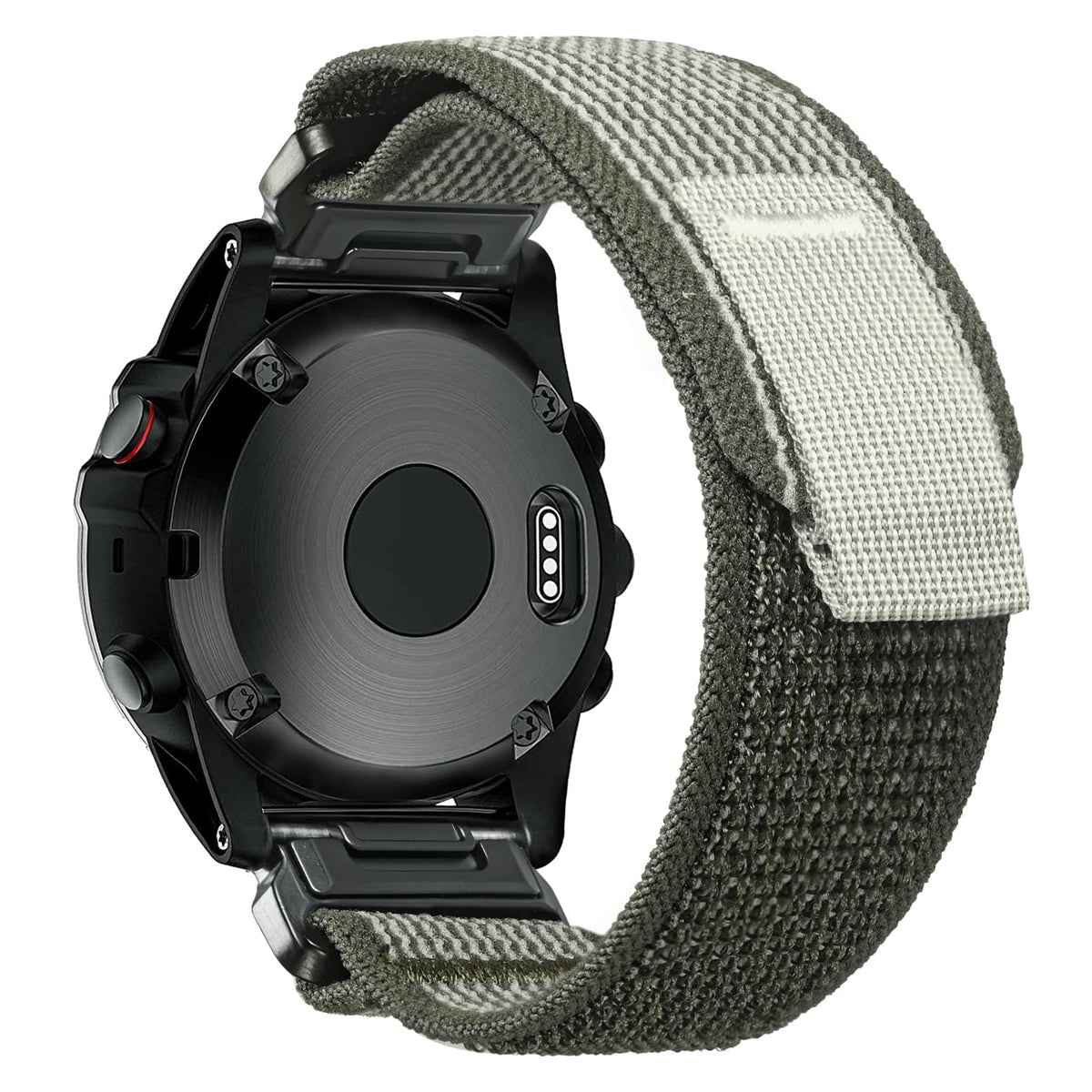 Torbollo Trail Loop nylon band displayed on a Garmin watch for rugged outdoor use.