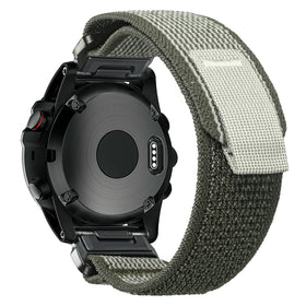 Torbollo Trail Loop nylon band displayed on a Garmin watch for rugged outdoor use.