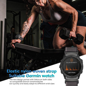 Torbollo Trail Loop strap for Forerunner offers easy on/off and secure fit