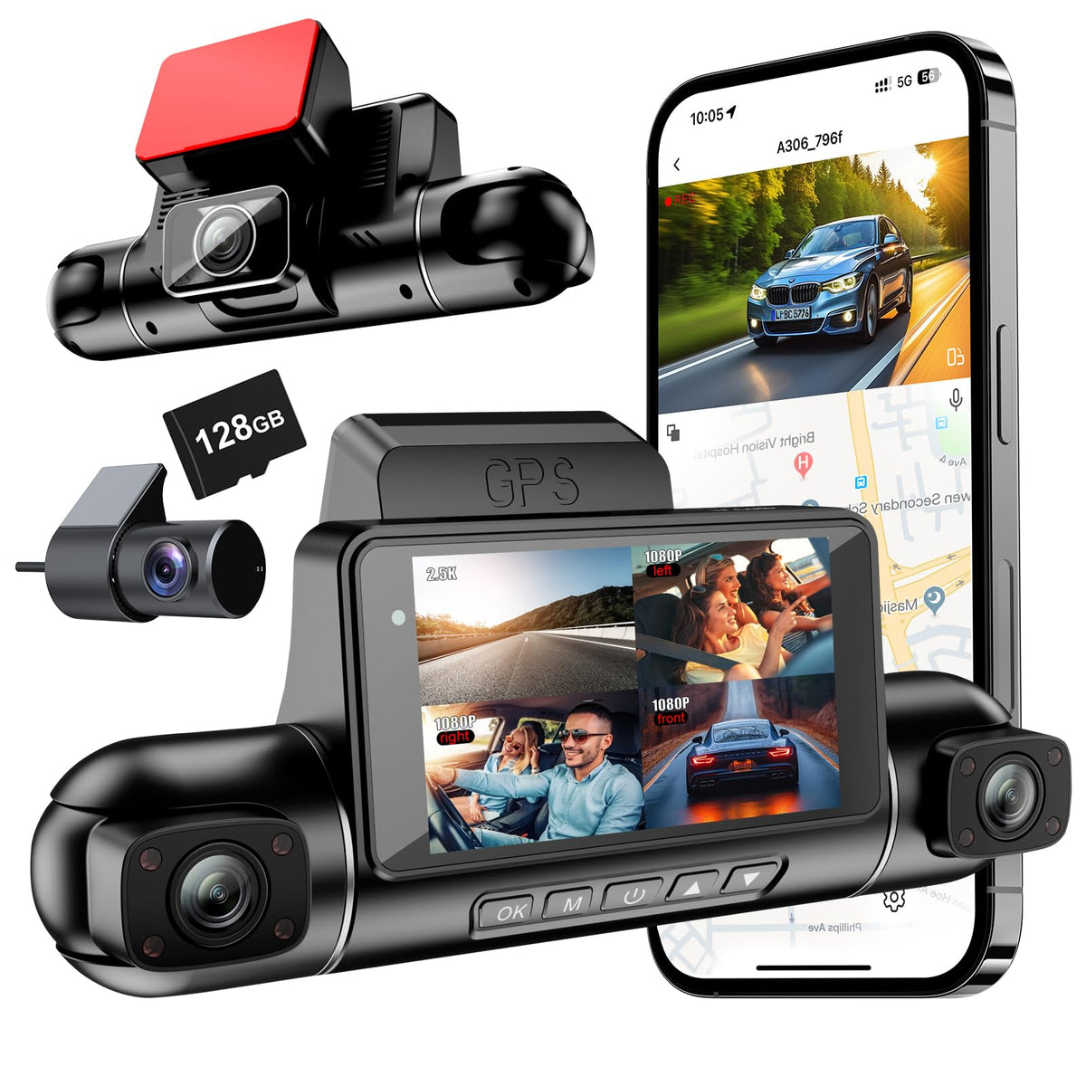 TORINKIND front camera installed showing crisp road detail and improved evidence capture