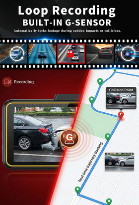 TORINKIND dash cam installed on windshield with clear driver view and easy app access