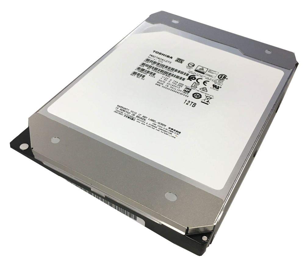 TOSHIBA MG07ACA12TE 12TB enterprise HDD for NAS and data centers.