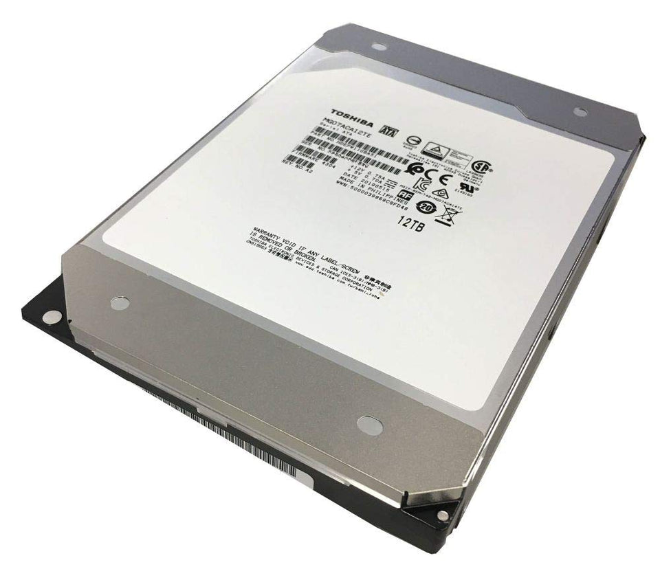 TOSHIBA MG07ACA12TE 12TB enterprise HDD for NAS and data centers.