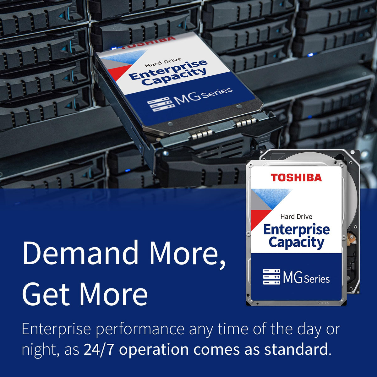 MG07ACA14TE 7200RPM drive designed for enterprise reliability during heavy use